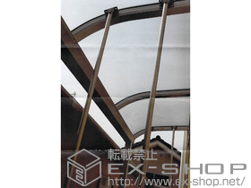 のテラス屋根 ヴェクターテラス R型 テラスタイプ 単体 積雪〜20cm対応＋吊下げ物干し ロング 2本入 施工例