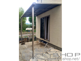 のテラス屋根 ライザーテラスII F型 テラスタイプ 単体 積雪〜20cm対応 施工例