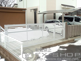 のカーゲート ワイドオーバードアS3型 手動式 施工例