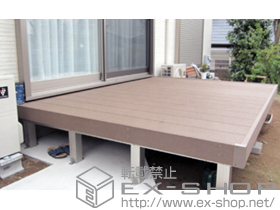 のウッドデッキ リウッドデッキ 200＋リウッドステップ5型 Sタイプ(2段) 施工例