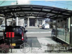 のカーポート カーブポートシグマIII ワイド 積雪〜20cm対応 施工例