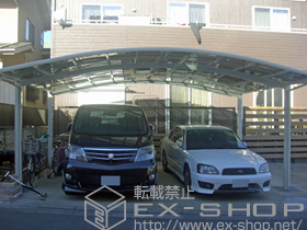 のカーポート カーブポートシグマIII ワイド 積雪〜20cm対応 施工例