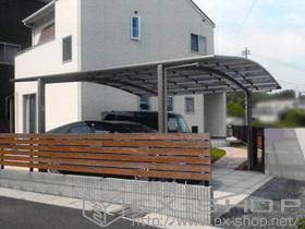 のカーポート カーブポートシグマIII ワイド 積雪〜20cm対応 施工例