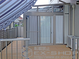 のウッドデッキ レストステージ 床板キャップ納まり＋レストステージ 点検口＋レストステージ 独立ステップ 施工例