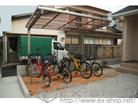 のサイクルポート・駐輪場 レークパークシグマIII オープンタイプ 積雪〜20cm対応 施工例