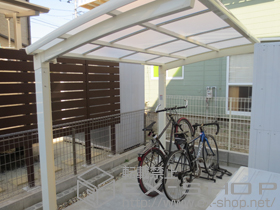 のサイクルポート・駐輪場 カーブポートシグマIII ミニ 施工例