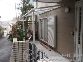 のテラス屋根 ライザーテラスII F型 テラスタイプ 単体 積雪〜20cm対応 施工例