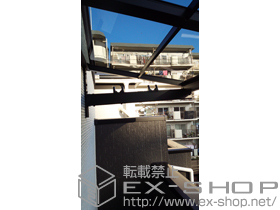 のバルコニー・ベランダ屋根 ライザーテラスII F型 ルーフタイプ 単体 積雪〜20cm対応＋ルーフ用竿掛け 4個入 施工例