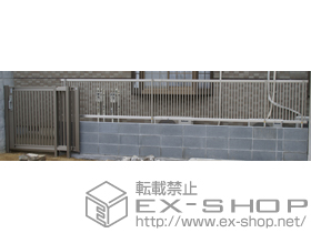 のフェンス・柵 エクスラインフェンス13型 自由柱 施工例