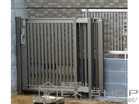 の門扉 アーキスライドD型 単色 施工例