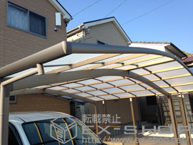 のカーポート カーブポートシグマIII M合掌 積雪〜20cm対応 施工例