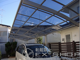 のカーポート プレシオスポート 縦連棟 積雪〜20cm対応 施工例