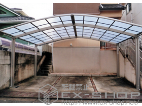 のカーポート カーブポートシグマIII M合掌 積雪〜20cm対応 施工例