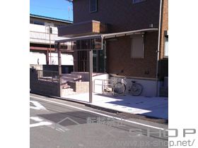 のカーポート ルーフポートシグマIII 積雪〜20cm対応＋ルーフポートシグマ?　サイドパネル 施工例