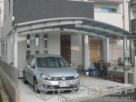 のカーポート レイナポートグラン M合掌　積雪〜20cm対応 施工例