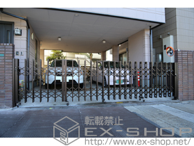 のカーゲート アルシャインII MW型 Aタイプ ノンレール 片開き親子 （140+400）SP 施工例