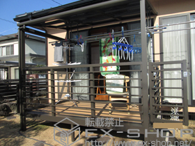 のテラス囲い・サンルーム ほせるんですII F型 オープンタイプ 積雪〜20cm対応 施工例