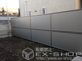 のフェンス・柵 めかくし塀P型 高尺タイプ 自由柱施工 施工例