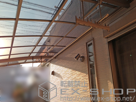 のカーポート ルーフポートシグマIII 積雪〜20cm対応＋吊り下げ物干し 標準 2本入 施工例