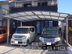 のカーポート カーブポートシグマIII ワイド 積雪〜20cm対応 施工例