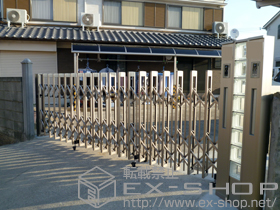 のカーゲート アルシャインII PG型R(ペットガード) Aタイプ ノンレール 片開き 430S 施工例