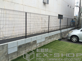 のフェンス・柵 イーネットフェンス1F型 自由柱タイプ 施工例