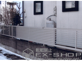 のフェンス・柵 エクスラインフェンス7型・12型 自由柱施工 施工例