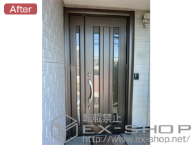 の玄関ドア リシェントP2型 親子開き 施工例