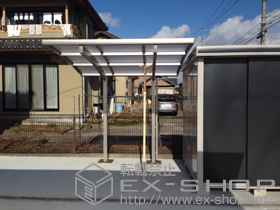 のサイクルポート・駐輪場 レイナポートグランミニ 積雪〜20cm対応 施工例