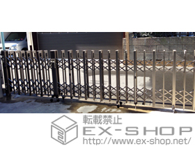 のカーゲート アルシャインII HW型 Aタイプ ノンレール 両開き親子 180＋400WP 施工例