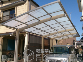 のカーポート カーブポートシグマIII 縦連棟 積雪〜20cm対応 施工例