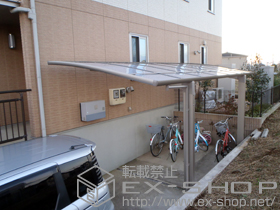 のカーポート カーブポートシグマIII 積雪〜20cm対応＋屋根材ホルダー　50タイプ用 施工例