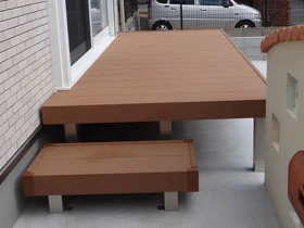 YKKAP�̃E�b�h�f�b�L ���E�b�h�f�b�L 200�{�Ɨ������E�b�h�X�e�b�v2�^ �{�H��