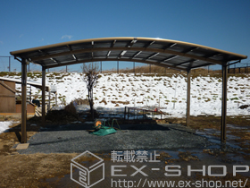 のカーポート カーブポートシグマIII ワイド 積雪〜20cm対応 施工例