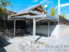 のカーポート レオンポートneo 角柱4本 標準鼻隠し 積雪〜50cm対応 施工例