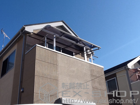 のバルコニー・ベランダ屋根 ヴェクターテラス R型 屋根タイプ 単体 積雪〜20cm対応 施工例