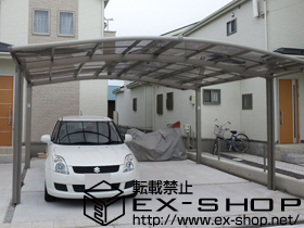 のカーポート カーブポートシグマIII ワイド 積雪〜20cm対応 施工例