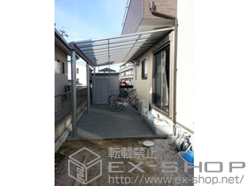 のテラス屋根 ライザーテラスII F型 テラスタイプ 単体 積雪〜20cm対応 施工例