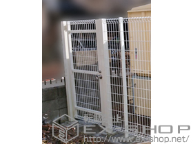 の門扉 ハイグリッド門扉NF1型 片開き　柱使用 施工例