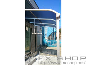 のテラス屋根 ヴェクターテラス R型 テラスタイプ 単体 積雪〜20cm対応+吊り下げ式物干し 標準 2本入り 施工例