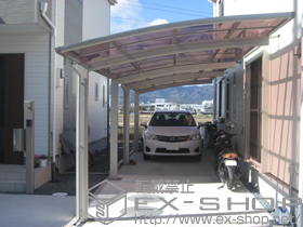 のバルコニー・ベランダ屋根 ライザーテラスII R型 屋根タイプ 単体 積雪〜20cm対応 施工例