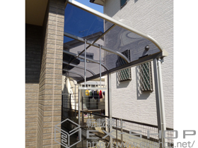 のテラス屋根 プレシオステラス R型 テラスタイプ 連棟 積雪〜20cm対応+吊り下げ物干し ロング 2本入 施工例