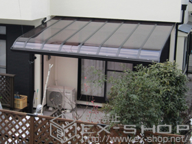 のテラス屋根 ヴェクターテラス R型 テラスタイプ 単体 積雪〜20cm対応 施工例