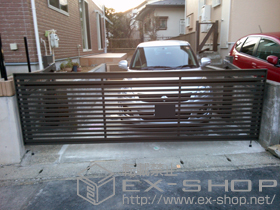 のカーゲート ワイドオーバードアS3型 電動式 33-10 施工例