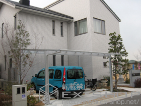 のカーポート エフルージュ ツイン 積雪〜20cm対応 施工例