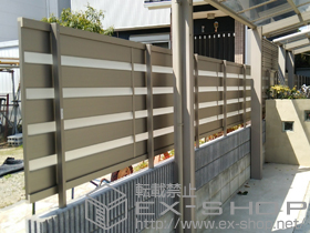 のフェンス・柵 ジオーナフェンスYP型 フリーポールタイプ 施工例