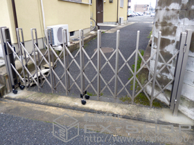 のカーゲート トリップゲート RB型 ノンレール 片開き 30S 施工例