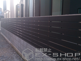 のフェンス・柵 ジオーナフェンスYS型 フリーポールタイプ マテリアルカラー 施工例