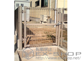 の門扉 メッシュフェンス M0 門扉 片開き 施工例