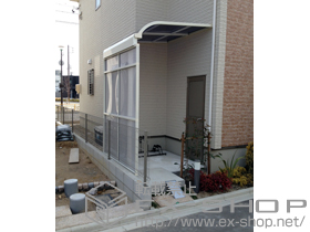 のストックヤード サンクストックヤード 1500 R型 スクリーン仕様 パネルタイプ 積雪〜50cm 施工例